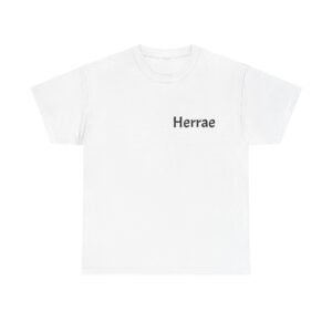 Herrae Unisex Heavy Cotton Tee - Relaxed Fit, Casual Style for Everyday Wear