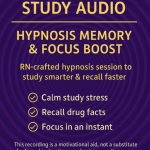 Nursing School Study Audio – Hypnosis Memory & Focus Boost