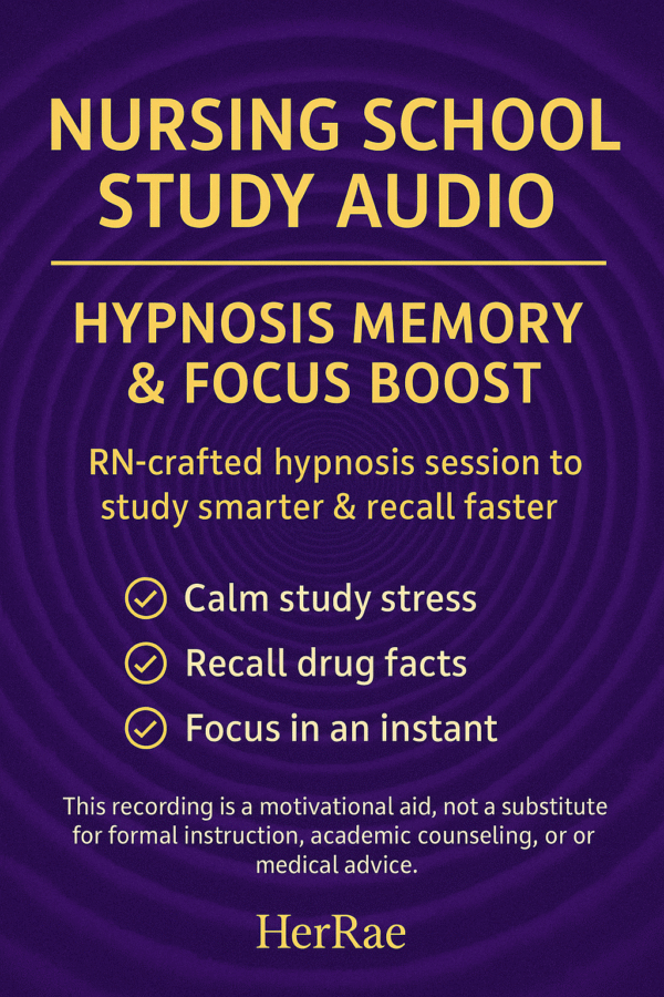 Nursing School Study Audio – Hypnosis Memory & Focus Boost